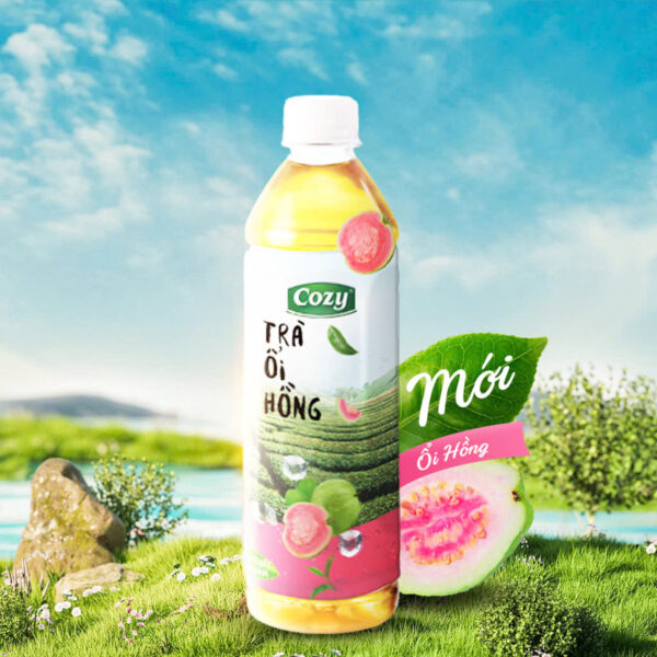 Combo 1 lốc 6 chai Trà Cozy Ổi Hồng